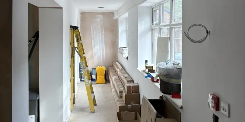 Image of Office Refurbishment in Progress at Alpine House