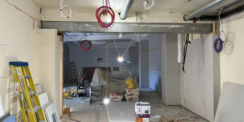 Image of Office Refurbishment in Progress at Alpine House