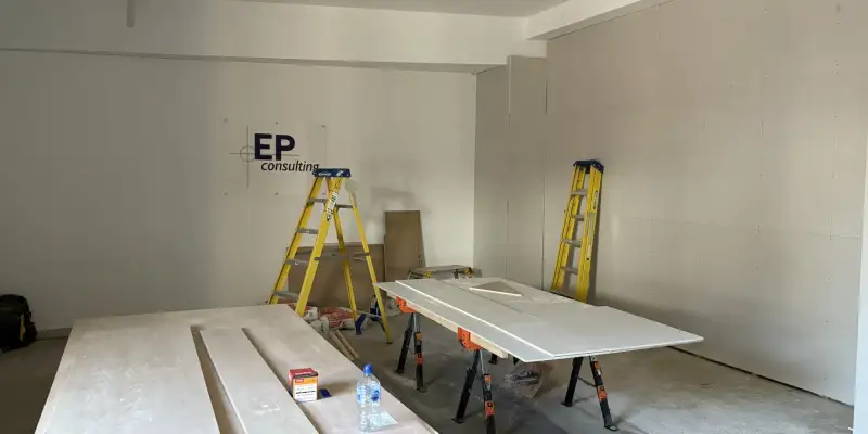 Image of Office Refurbishment in Progress at Alpine House